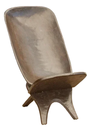 Patinated Brown Senufo Ceremonial Club Chair