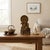 Burnt Umber 7" Bodhisattva Statue W Calligraphy Halo & Lotus Base Wood Statue For Sale - Image 8 of 10