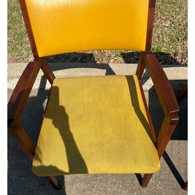 MCM Walnut Side Chairs - A Pair For Sale - Image 9 of 10