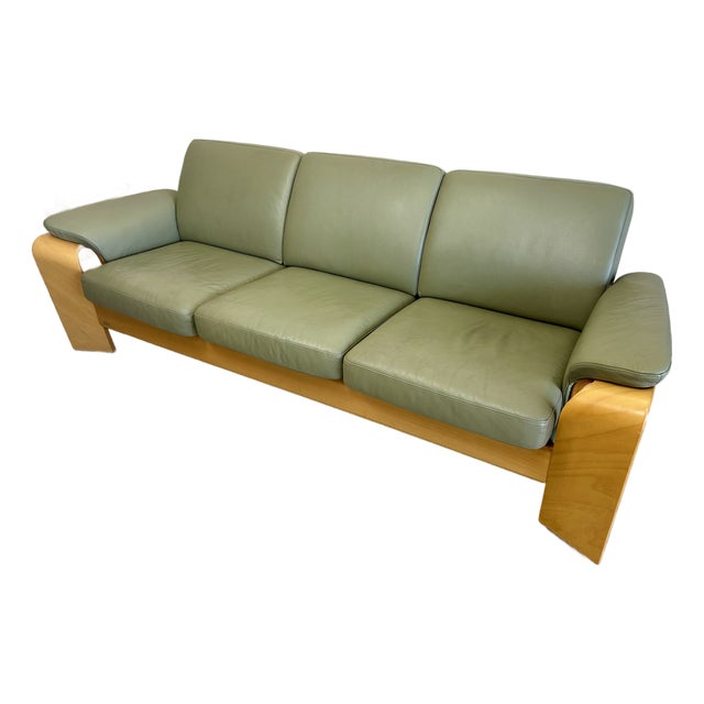 Mid 20th Century Ekornes Stressless Pegasus Sofa For Sale
