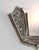 Pair of 1930s Hanots French Art Deco Nickeled Bronze Fan Wall Sconces - 2 Pairs Available For Sale - Image 9 of 13