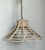 Vintage Bent Washed Rattan Chandelier For Sale - Image 11 of 12