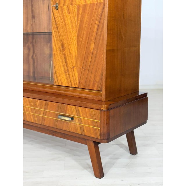 Brown Vintage Bar Cabinet in Wood For Sale - Image 8 of 11
