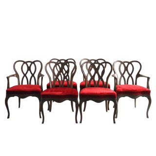 French Provincial Pretzel Back Dining Chairs - Set of 6 For Sale