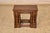 Nest of three English oak side tables, circa 1900. The large table measures 21.75 w x 13.5 d x 18.5 h, the medium table...