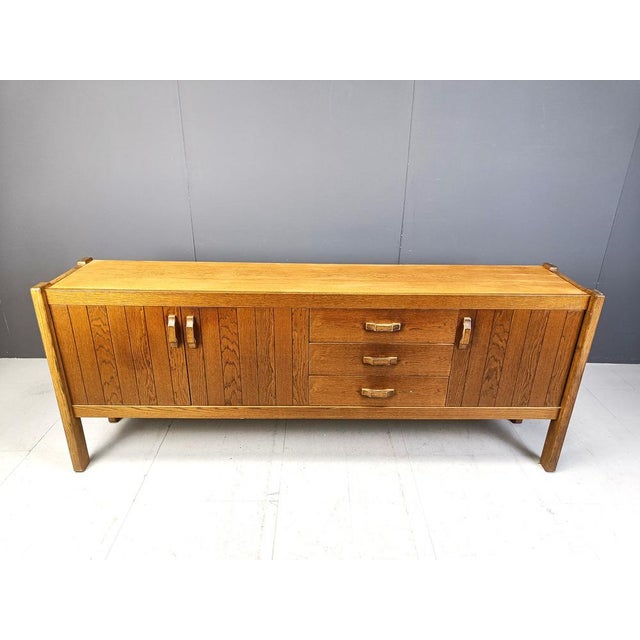 Wood Vintage Oak Sideboard, 1960s For Sale - Image 7 of 10