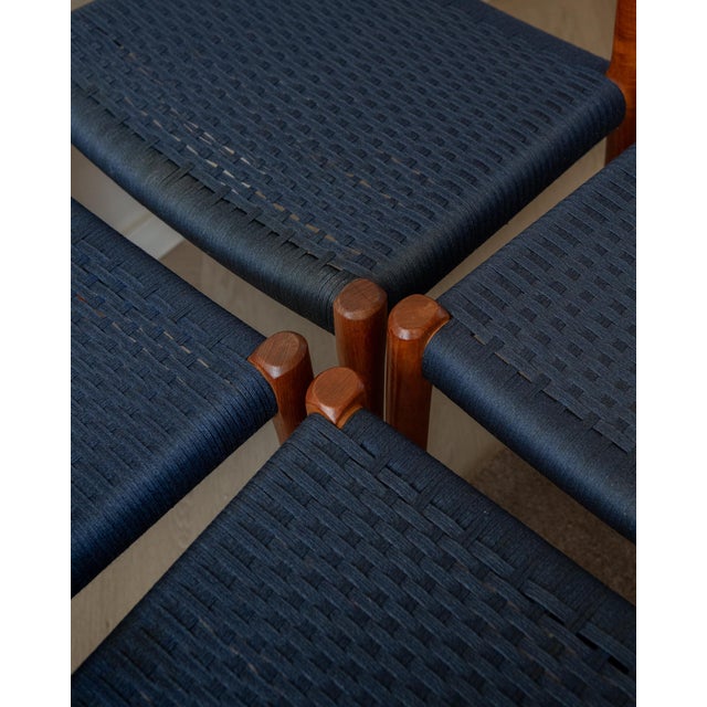 Danish Modern Teak Dining Chairs Model 77 by Niels Otto Møller for j.l. Møllers Møbelfabrik, Denmark, 1960s, Set of 6 For Sale - Image 17 of 18