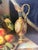 1960s Large Vintage Original P. Loosestrife Still Life Fruit Grapes Oil Painting For Sale - Image 5 of 13