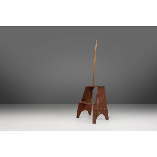 Industrial Wooden Stepladder, France, 1900s For Sale - Image 13 of 13