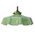 Metal French Green Opaline Glass Pendant Lamp For Sale - Image 7 of 7