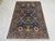 Art Deco Blue Floral Sultani Wool Area Rug With Natural Dyes, 4'9" X 6'10" For Sale - Image 3 of 13