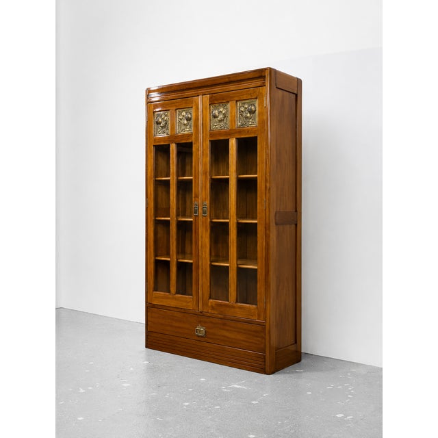 Josef Hoffmann Art Nouveau Bookcase by Josef Hoffmann Portois & Fix, Vienna, Austria, 1900s For Sale - Image 4 of 17