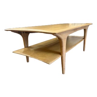 Heywood Wakefield Cocktail/Coffee Table W/ Shelf For Sale