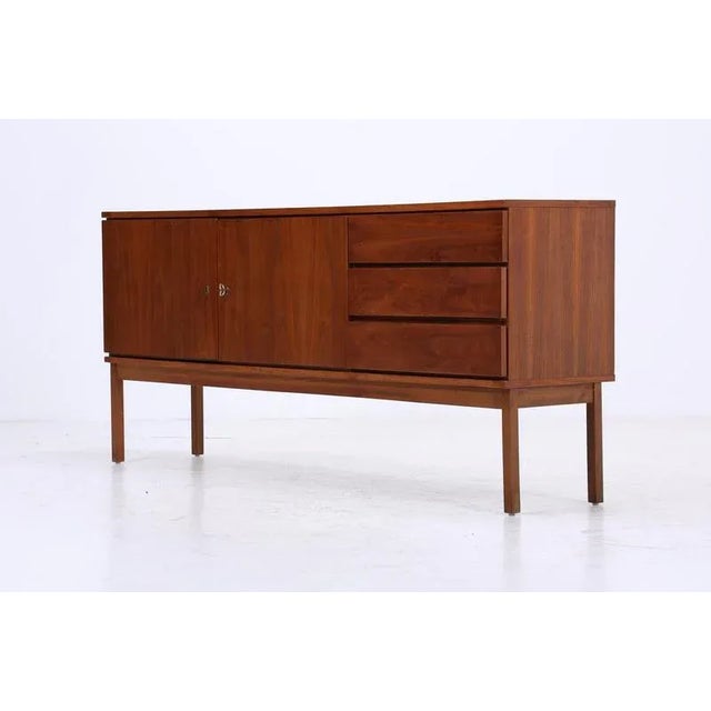Mid-Century Walnut Sideboard with Drawers, 1960s For Sale - Image 14 of 15