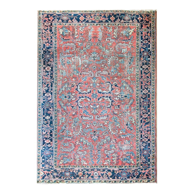 Early 20th Century Persian Heriz Rug For Sale
