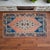 Contemporary Front of Kitchen Sink Rug Hand Made Small Turkish Rug Bath Mat Faded Mini Rugs 2'2" X 3'10" For Sale - Image 3 of 14