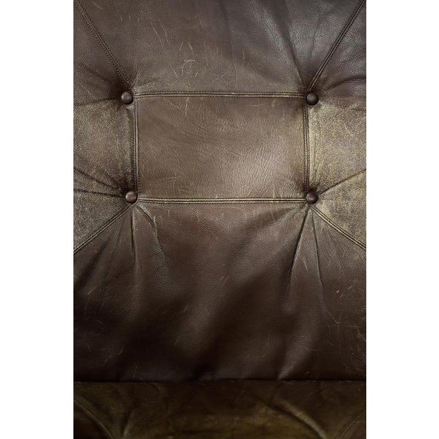 Vintage Danish High Chair in Beech and Brown Leather from Farstrup Møbler, 1970s For Sale - Image 4 of 18