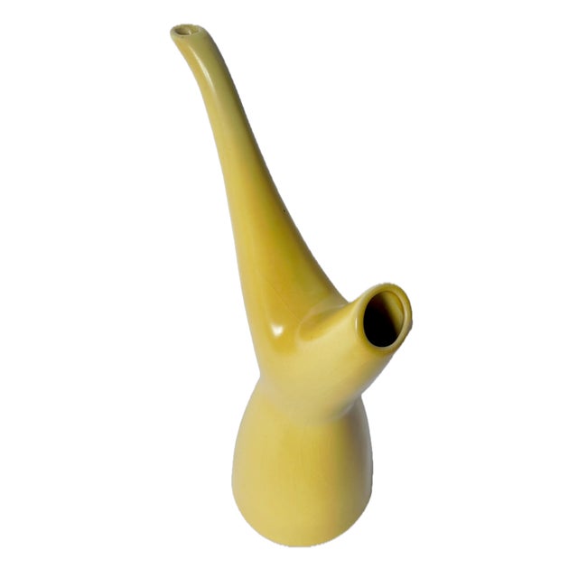 Vintage Mid-Century Modern abstract rare, sculptural "Daphne" ceramic pitcher, designed and produced by the prestigious,...