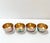 1950s Japanese Chinoiserie Gilt Floral Salt Cellars – Set of 4 For Sale - Image 4 of 8