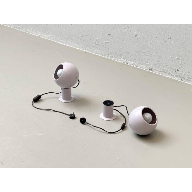 Vintage Eyeball Table Lamps, Italy, 1970s, Set of 2 For Sale - Image 11 of 16