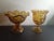 1950s Le Smith Amber Moon & Star Ruffled Edge Pedestal Compotes- Set of 2 For Sale In Dallas - Image 6 of 6