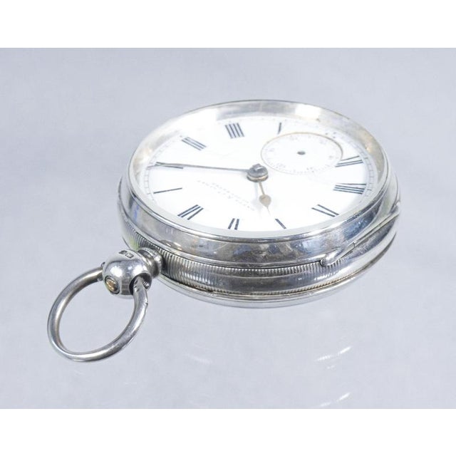 English Silver Pocket Watch, 1890s For Sale - Image 11 of 18