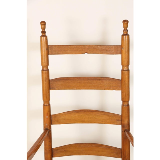 Early 20th Century Vintage Ladder High Back Rocking Chair Chairish