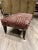 Brick Red George Smith Style Antique Rug Upholstered Ottoman For Sale - Image 8 of 11