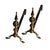 Antique Brass Steeple Top Andirons - A Pair For Sale - Image 4 of 8