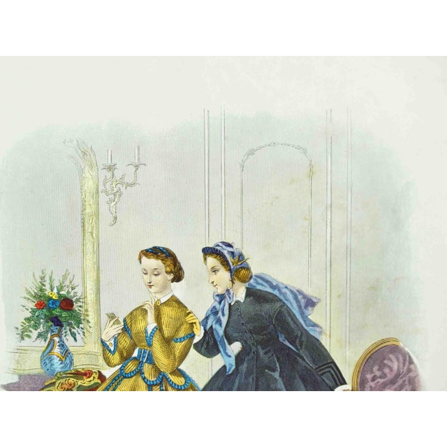 Early 20th Century Victorian Fashion Plates French Periodicals Prints - Set of 4 For Sale - Image 9 of 16