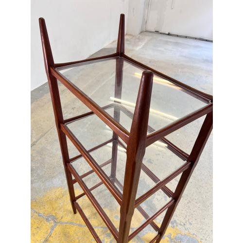 Danish Teak Shelf with Acrylic Glass Panels For Sale - Image 5 of 11
