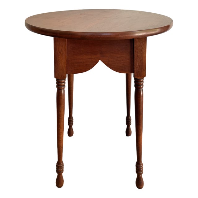 Antique Round Top Tavern Side Table For Sale