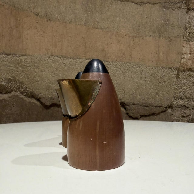 1950s 1950s Mid-Century Modern Set of Salt & Pepper Grinder From Japan Mid-Century Bull Nose For Sale - Image 5 of 10