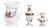 Glass and Crystal Jugs and Mug Set by La Granja, 19th Century, Set of 3 For Sale
