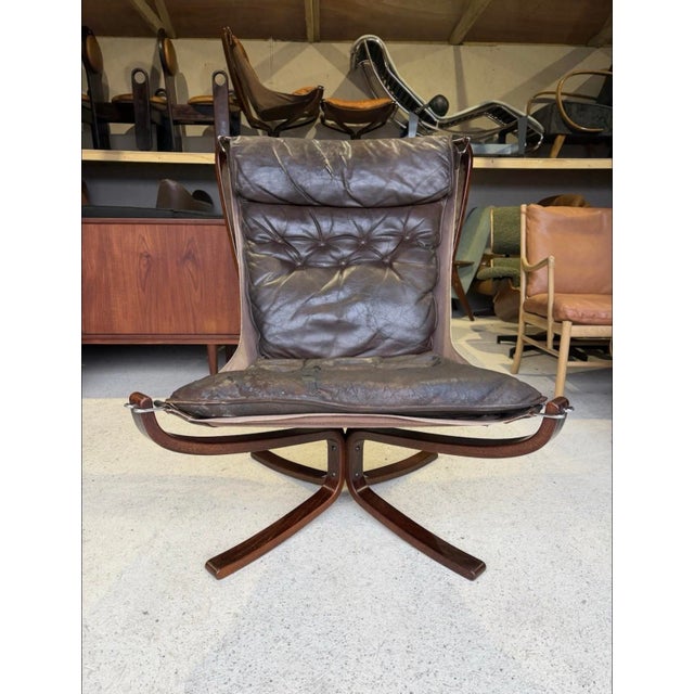 Vatne Møbler Mid-Century Falcon Chair by Sigurd Ressell for Vatne Mobel, Norway For Sale - Image 4 of 18