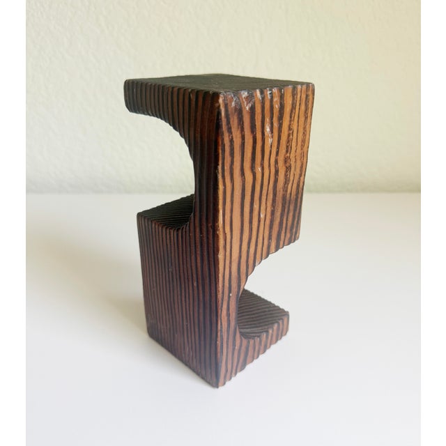 Mid 20th Century Shou Sugi Ban Abstract Wood Object, 1970s Japan For Sale - Image 5 of 10