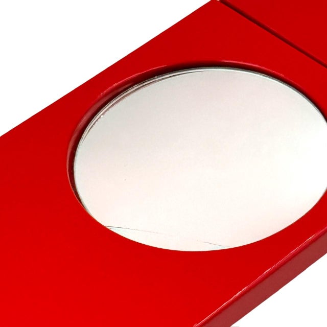 Red Red Wall Organizer with Mirror by Makio Hasuike for Gedy, Italy, 1970s For Sale - Image 8 of 18