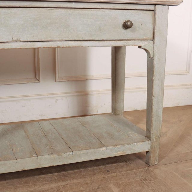 Wood English Painted Potboard Dresser Base For Sale - Image 7 of 12