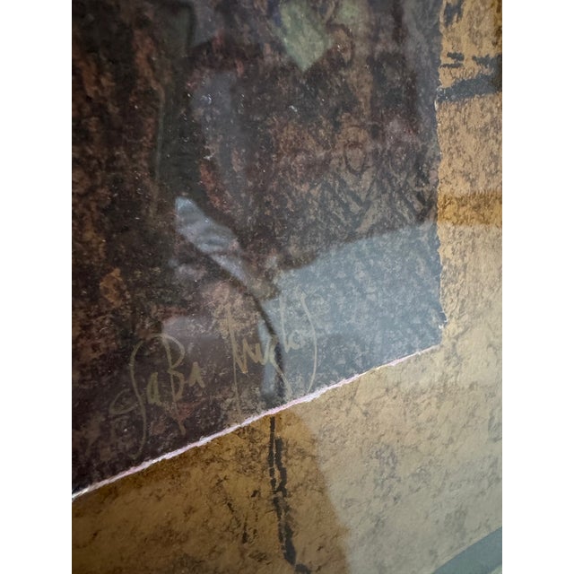 Late 20th Century Csaba Markus “Lucia” Limited Edition Signed Serigraph Ap 6/46 – Gilt Frame, Float Mounted [Cb] For Sale - Image 4 of 4