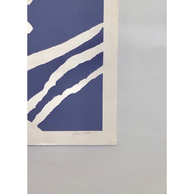 Motif (Abstract) in lavender purple. From the small edition of 10. from 1982. I am not sure if this is a woodcut or...