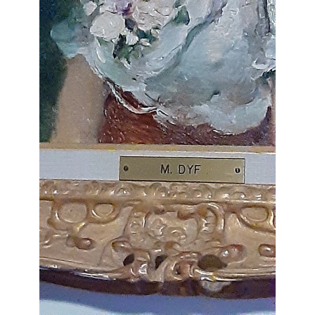 Mid 20th Century Mid 20th Century Original Oil Marcel Dyf Muse Painting of His Muse, Framed For Sale - Image 5 of 6