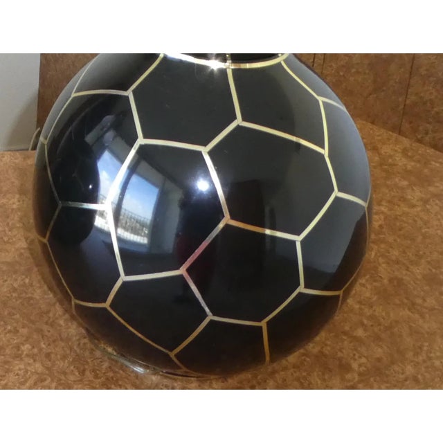 Metal 1970's Karl Springer Geodesic Lamps For Sale - Image 7 of 9
