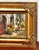 Guido Borelli Signed Oil Painting Italian Mediterranean Courtyard Ornate Frame For Sale In Philadelphia - Image 6 of 17