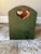 Wood Vintage Country Rustic Sage Green Pine Magazine Crate With Heart Cutouts For Sale - Image 7 of 12