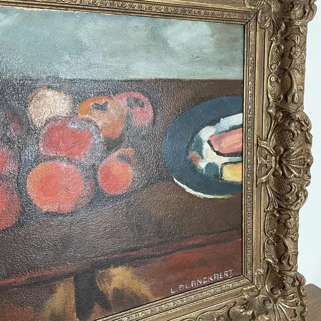 L. Blanckaert, Still Life, 1800s, Oil on Panel For Sale - Image 7 of 15