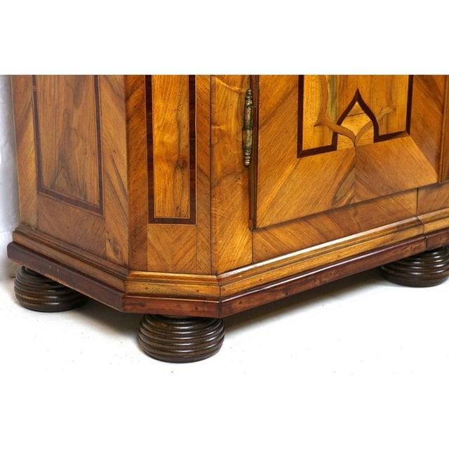 Baroque Baroque Cabinet with Inlay Works in Nutwood, Plum and Oak, 1780s For Sale - Image 3 of 18