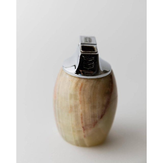 Vintage Alabaster Table Lighter from by Piezo, Italy, 1960s For Sale - Image 10 of 11
