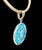 Sol Pendant, Turquoise With Blue Topaz, Diamonds & 14k Gold For Sale - Image 12 of 12