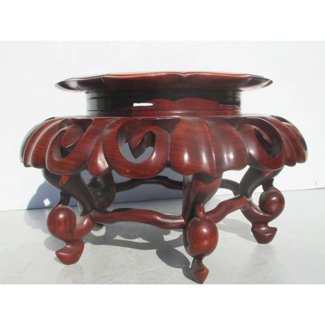 Chinese 1980s Chinese Rosewood Table Stand For Sale - Image 3 of 4