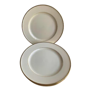Contemporary Mikasa Fine Ivory "Stanton" Pattern Salad Plates- Set of 4